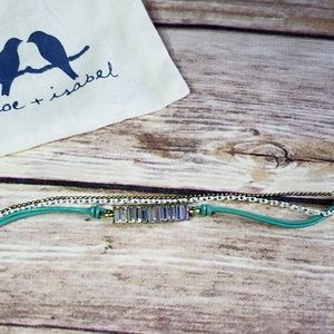 Leather and Baguette Bracelet